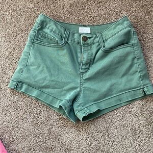 SO High Waist Green Women's Shorts